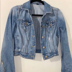 American Eagle Light Distressed Jacket